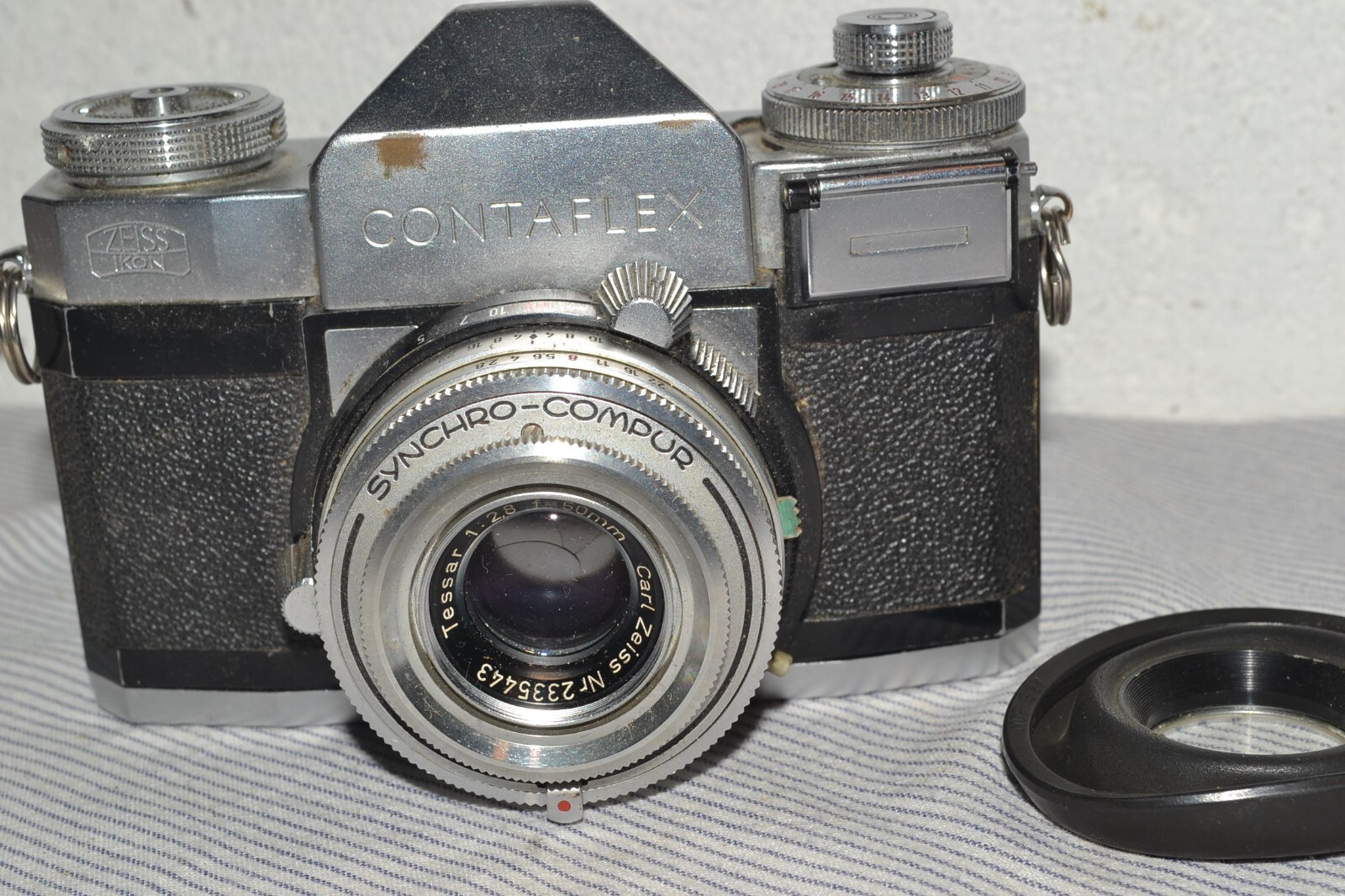 フィルムカメラ carl zeiss  SYNCHRO COMPUR ZEISS IKON SMATIC CONTAFLEX / SYNCHRO-COMPUR-X LENS - TESSAR