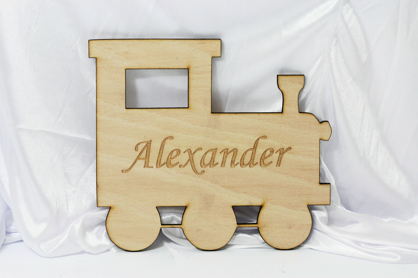 Personalised Children's Train Wooden Door Plaque
