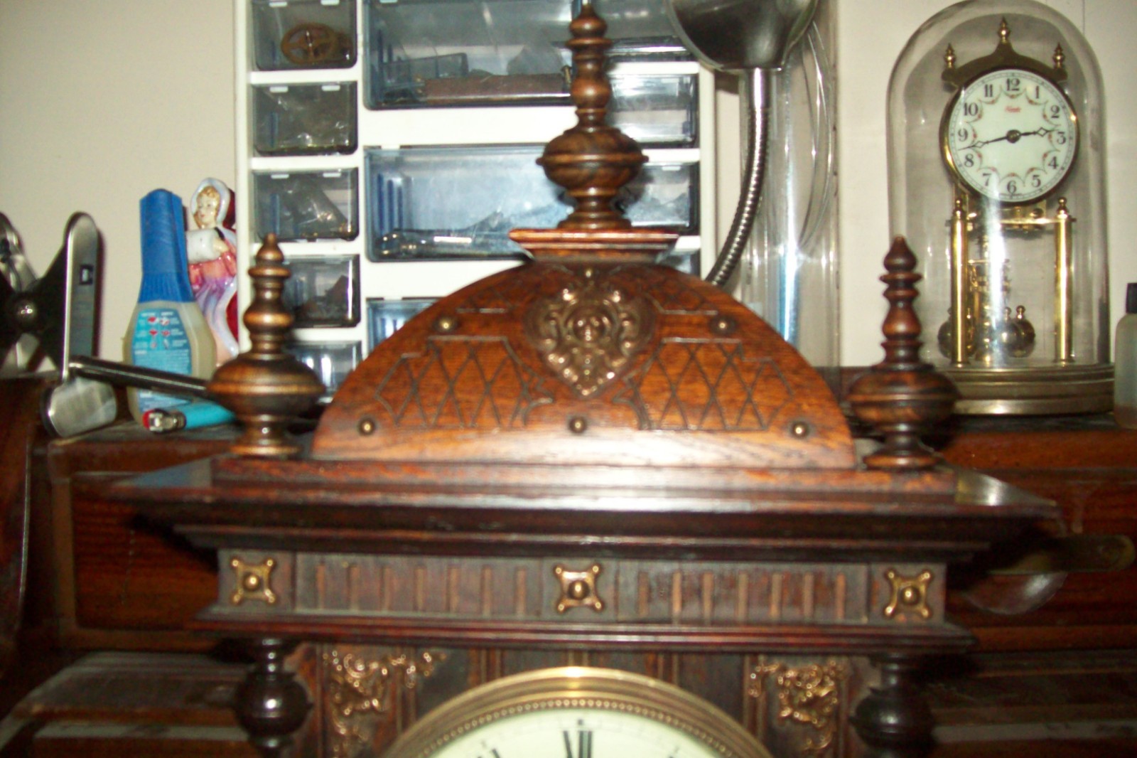 Antique German Junghans  Mantle Clock Working