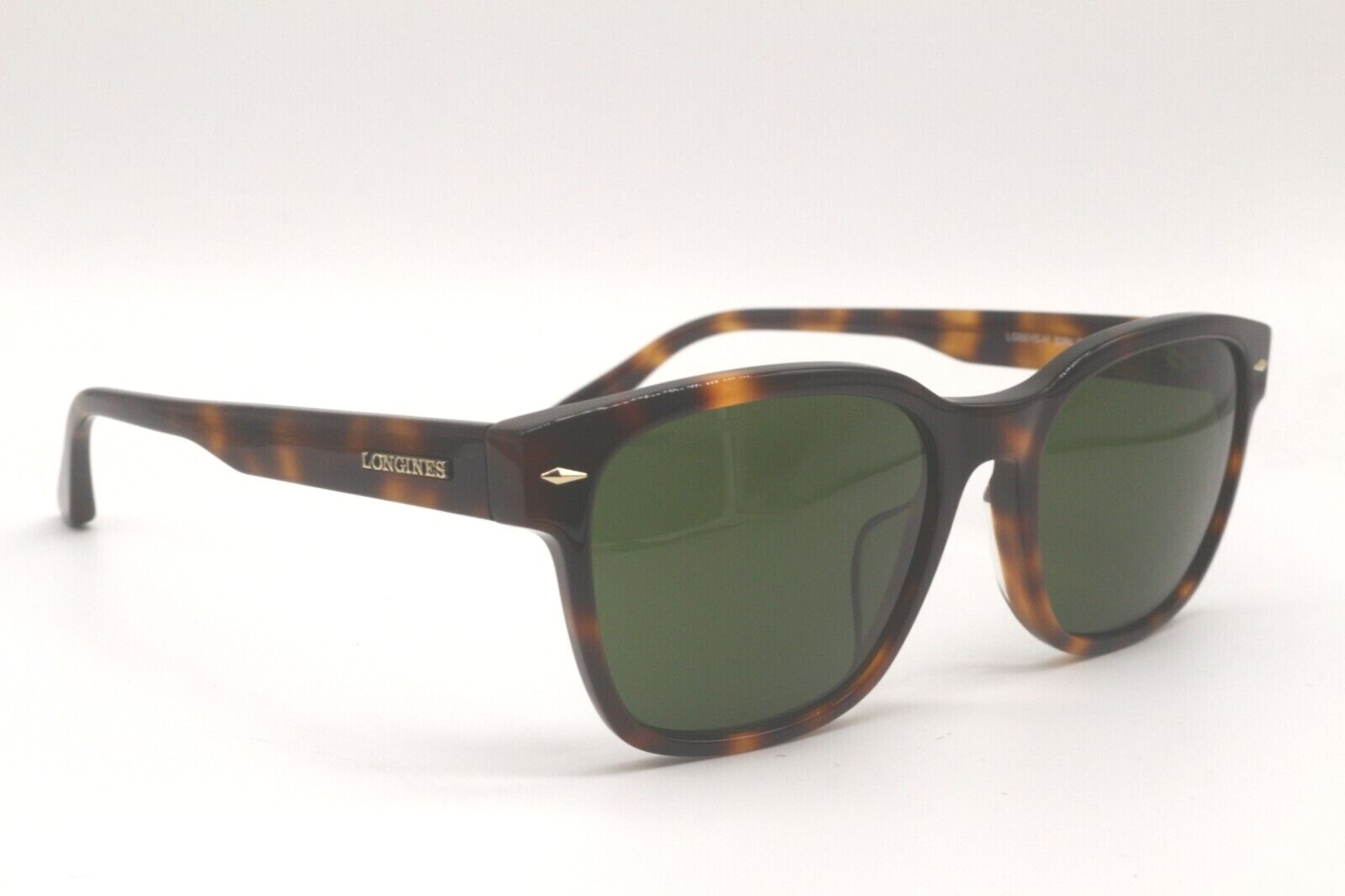 Pre-owned Longines Lg 0015-h 52n Havana Gold Zeiss Lens Authentic Sunglasses 56-19 In Green