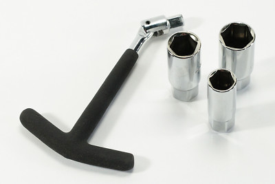 16 18 21MM STECKSCHLÜSSEL SET ZÜNDKERZENSCHLÜSSEL SATZ 3X ZÜNDKERZENEINSATZ NEUE