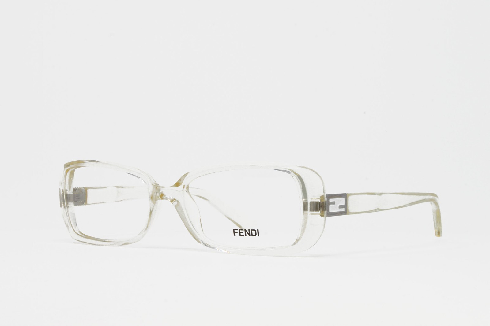 【送料&関税込】Fendi Logo Sided Clear Frame Glasses Fendi Women's Eyeglasses Optical Frames F898-000 Crystal