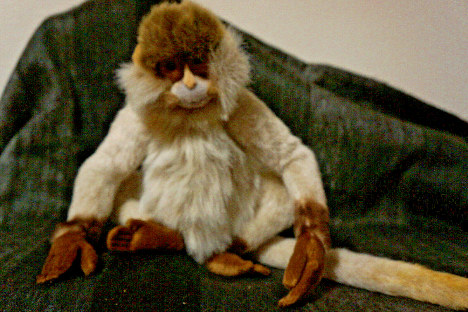 Hansa Realistic Plush Animal Lot: Spider monkey, jaguar, coati mundi