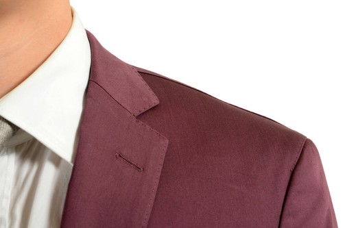 Pre-owned Hugo Boss "reyno3/wave1" Men's Purple Two Button Suit