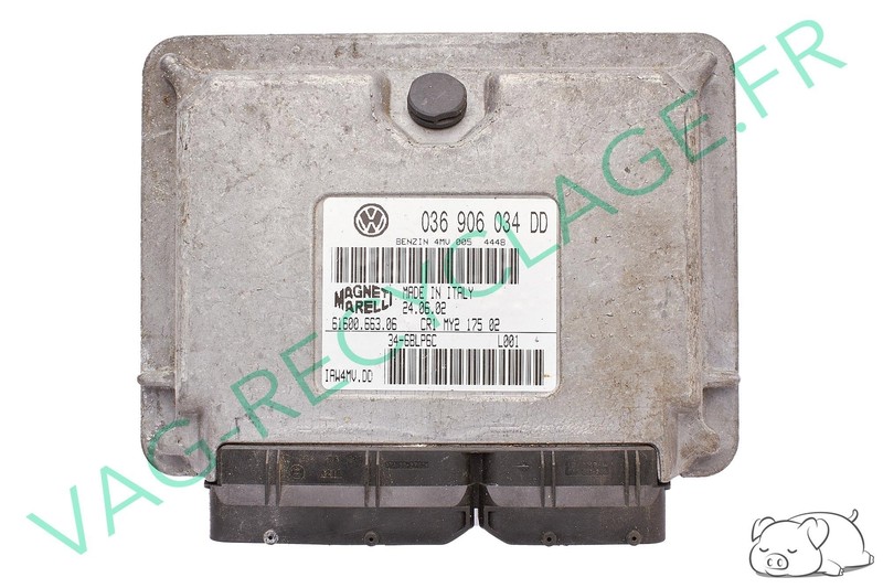 â»ï¸Calculateur Moteur Ecu Magneti Marelli 6160066306 06a906019ak Pour Polo 4 9n B