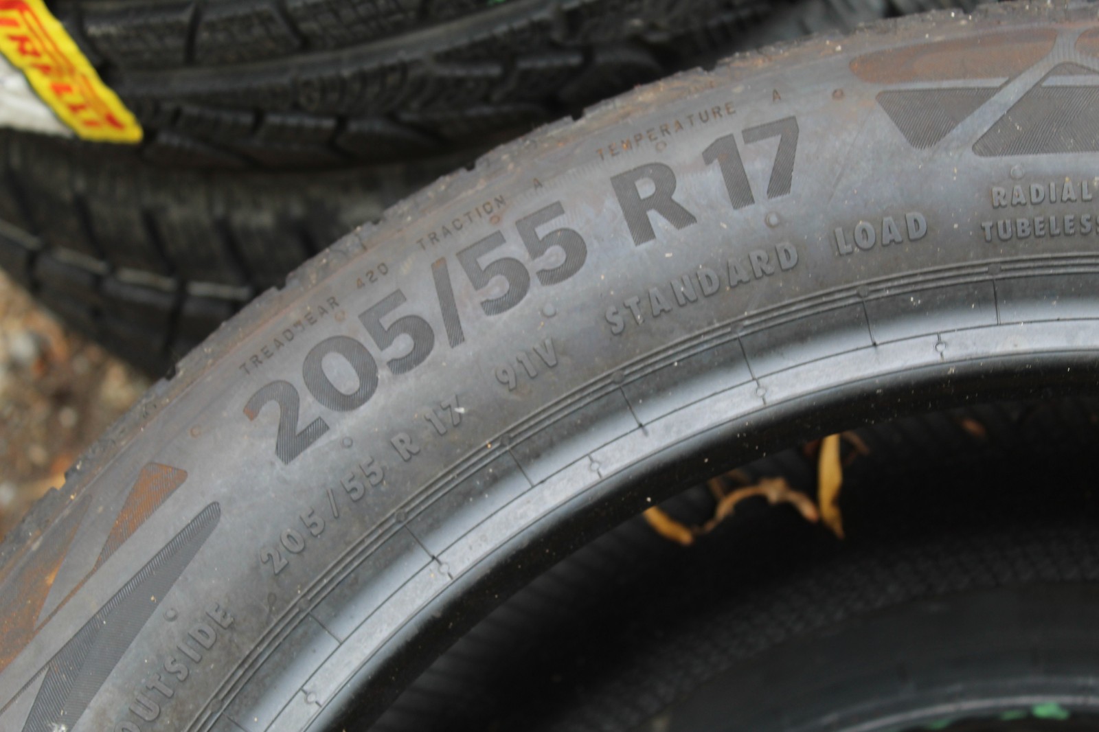 New 205 55 17 Continental, Eco Contact 6, 91V, x1 Single Tyre (F1_tyres) X55