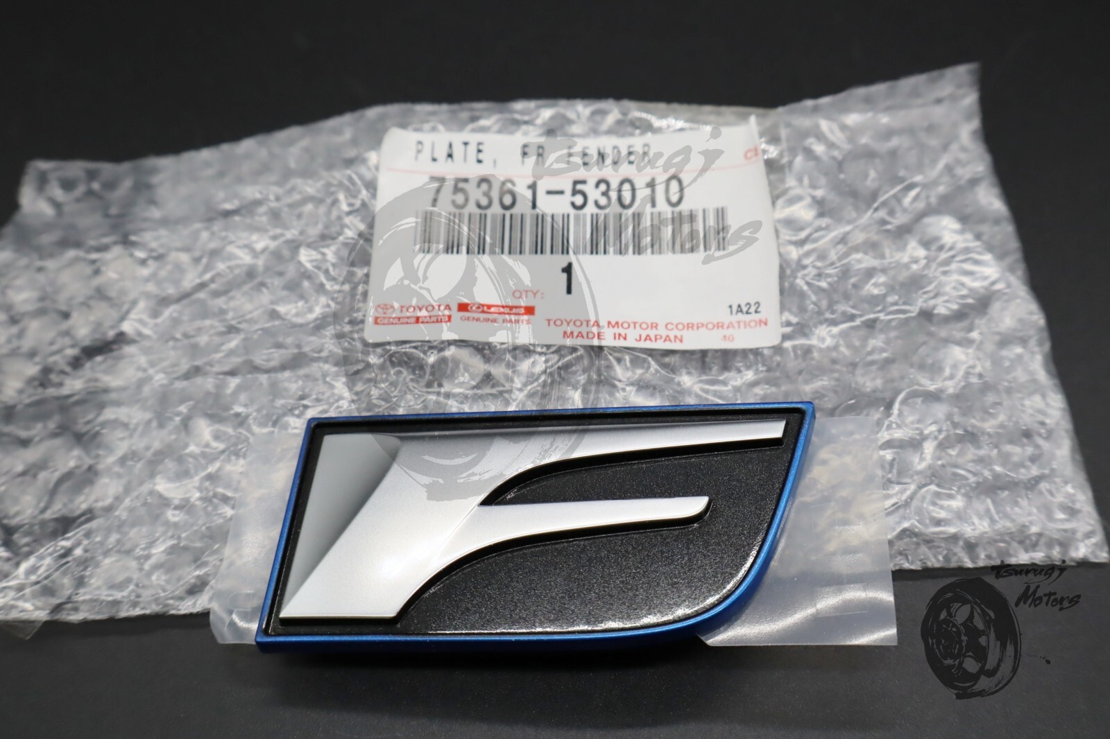 LEXUS genuine OEM FACTORY FENDER F SPORT EMBLEM 75361-53010