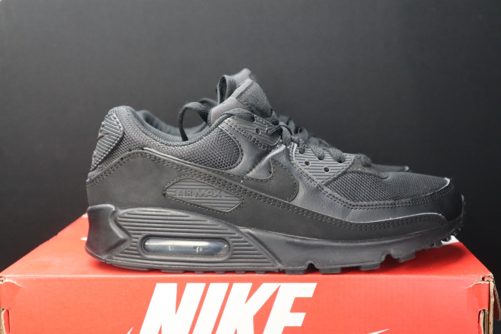 Size 8 - Nike Air Max 90 Triple Black 2020 193154416497| eBay