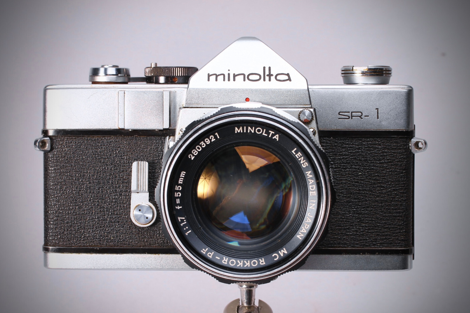 MINOLTA SR-1 35MM SLR CAMERA W MC ROKKOR-PF 55MM F/1.7 LENS