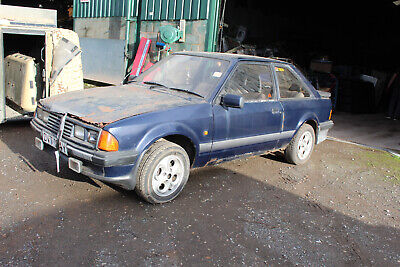 1983 ford escort mk3 xr3 rare blue spares or repair restoration project