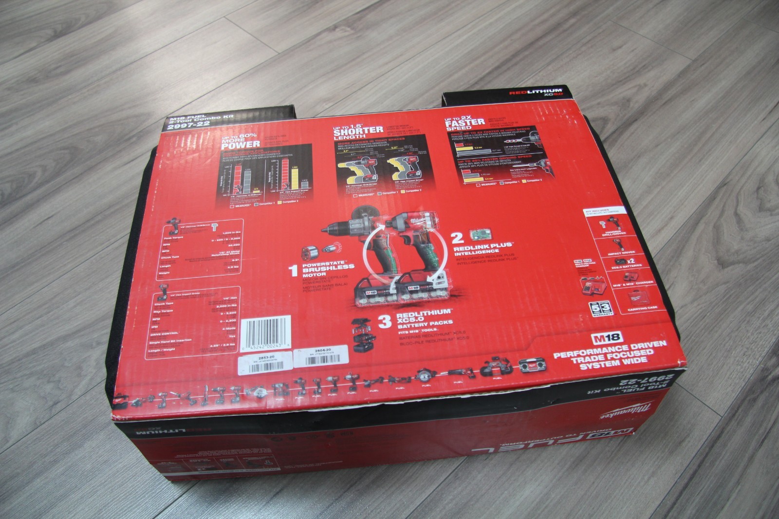 Milwaukee 2997-22 M18 FUEL 18V Lithium Brushless Cordless Hammer Drill & Impact