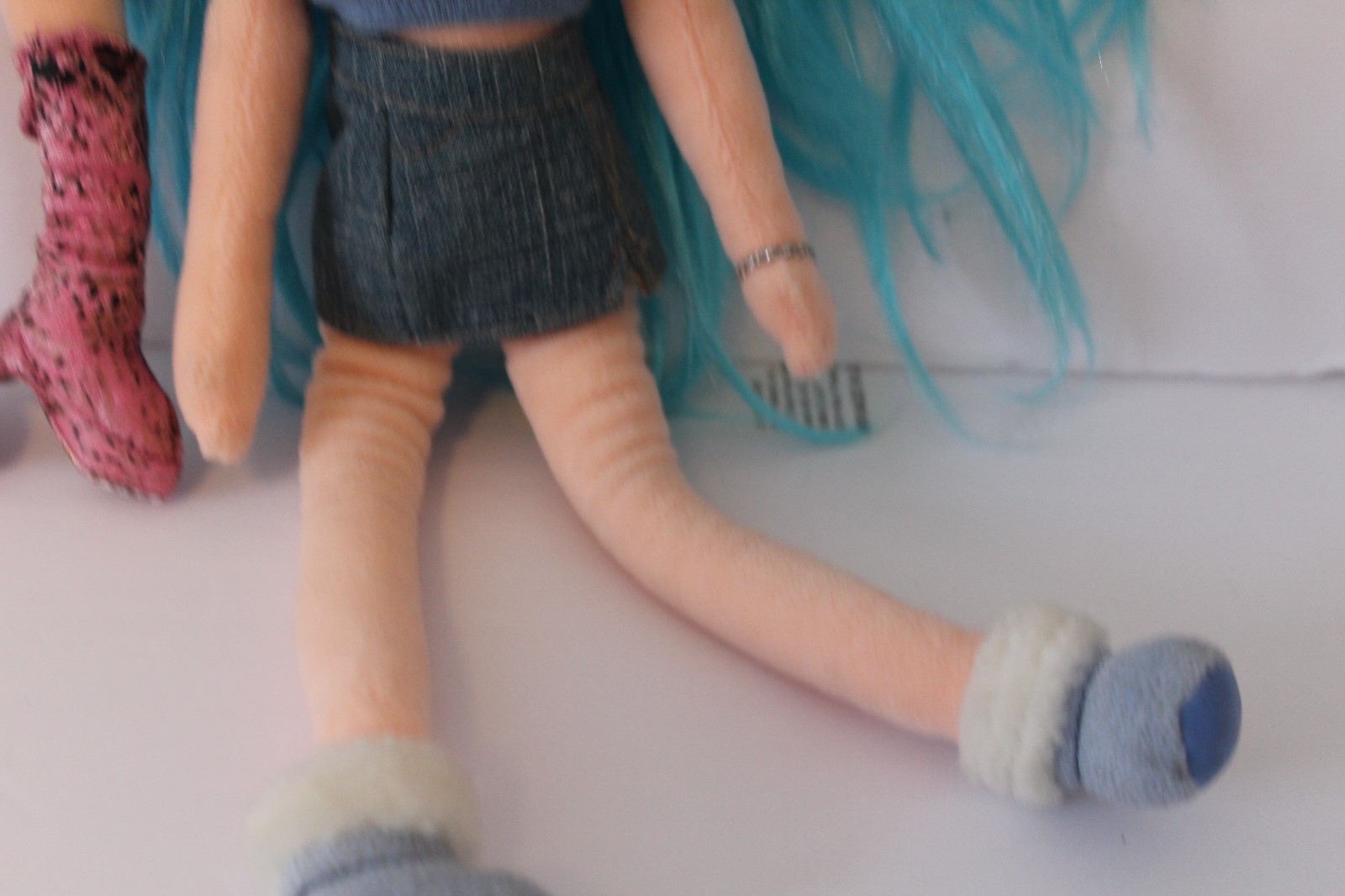 Lot of 2 Ty Girlz dolls 2007 Plush Stuffed Collecitble Toys w/ outfits