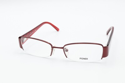 FENDI F894 617 Burgundy Red 51-17-130 Frames Flex Hinges w/Case Q6