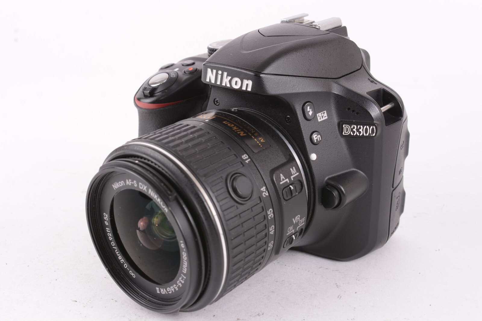 Nikon D3300 24MP Digital SLR Camera w/18-55mm Lens Shutter