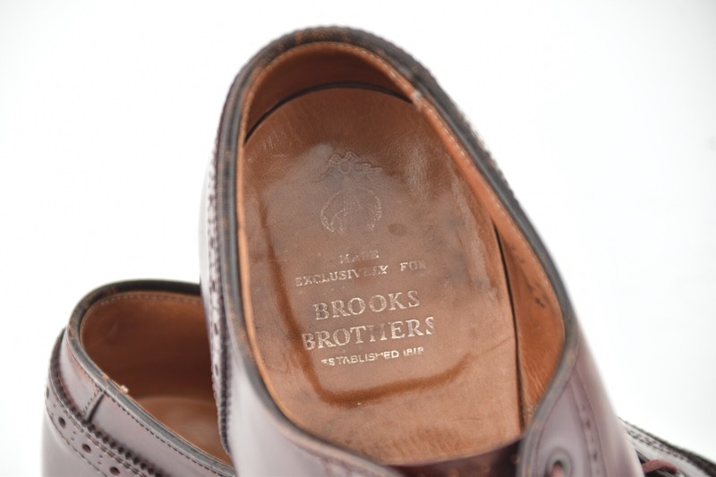 ALDEN x BROOKS BROTHERS 8D #8 SHELL CORDOVAN WINGTIP OXFORD