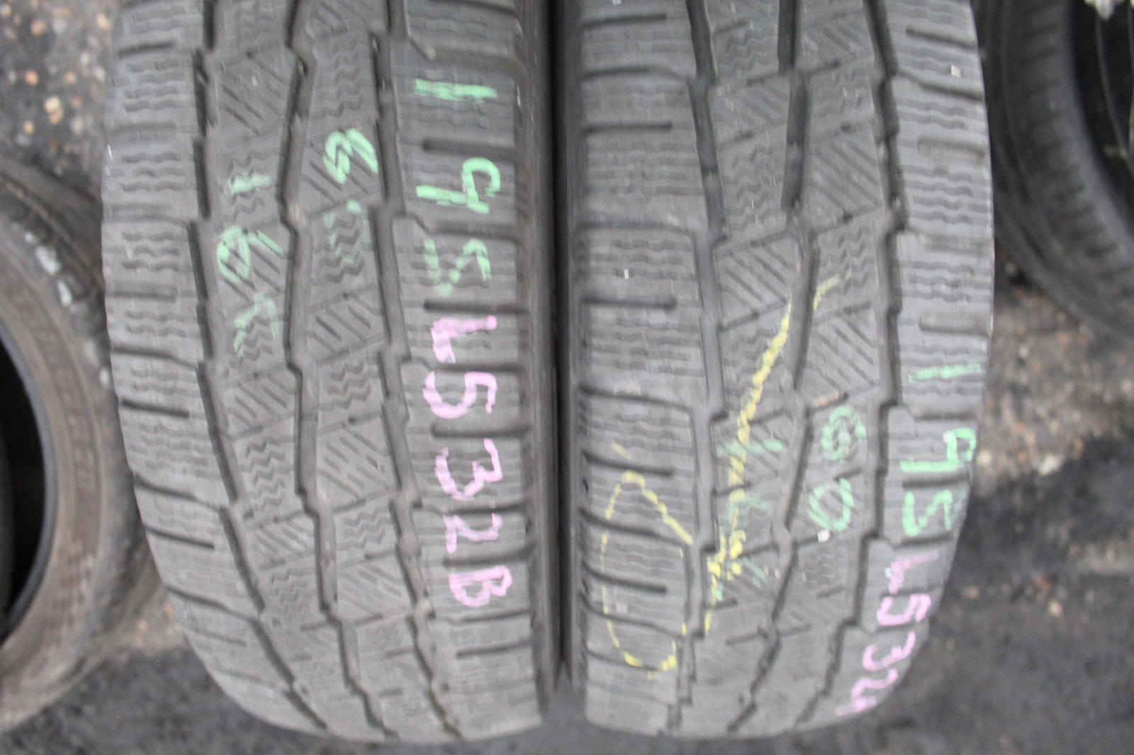 195 60 16c Michelin, Winter, 99/97T, x2 A Pair 7.2mm (F1_tyres) L532