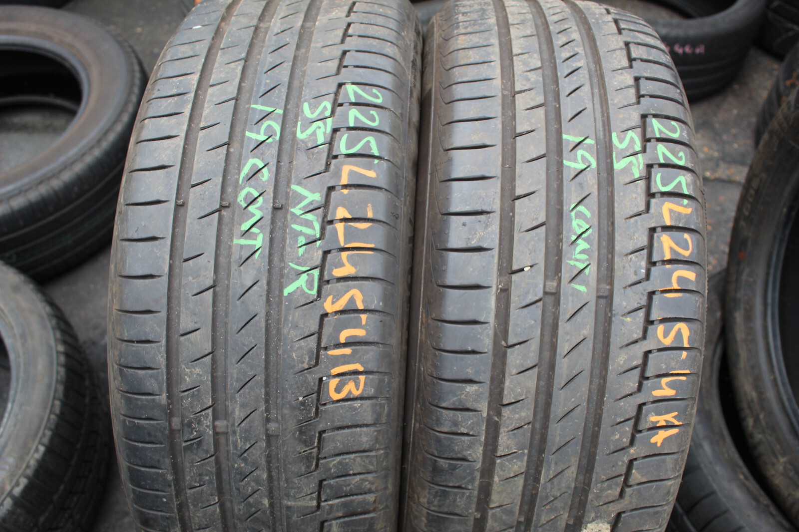225 55 19 Continental, Premium Contact 6, 99V, x2 A Pair 6.0mm (F1_tyres) L2454