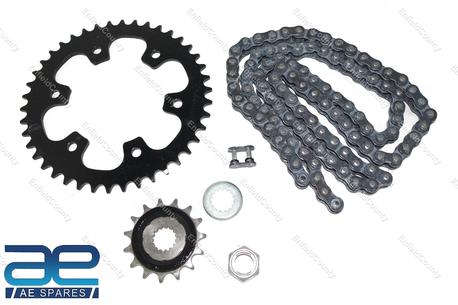 For Royal Enfield Meteor 350 & New Classic 350 Reborn Complete Chain & Sprocket Kit