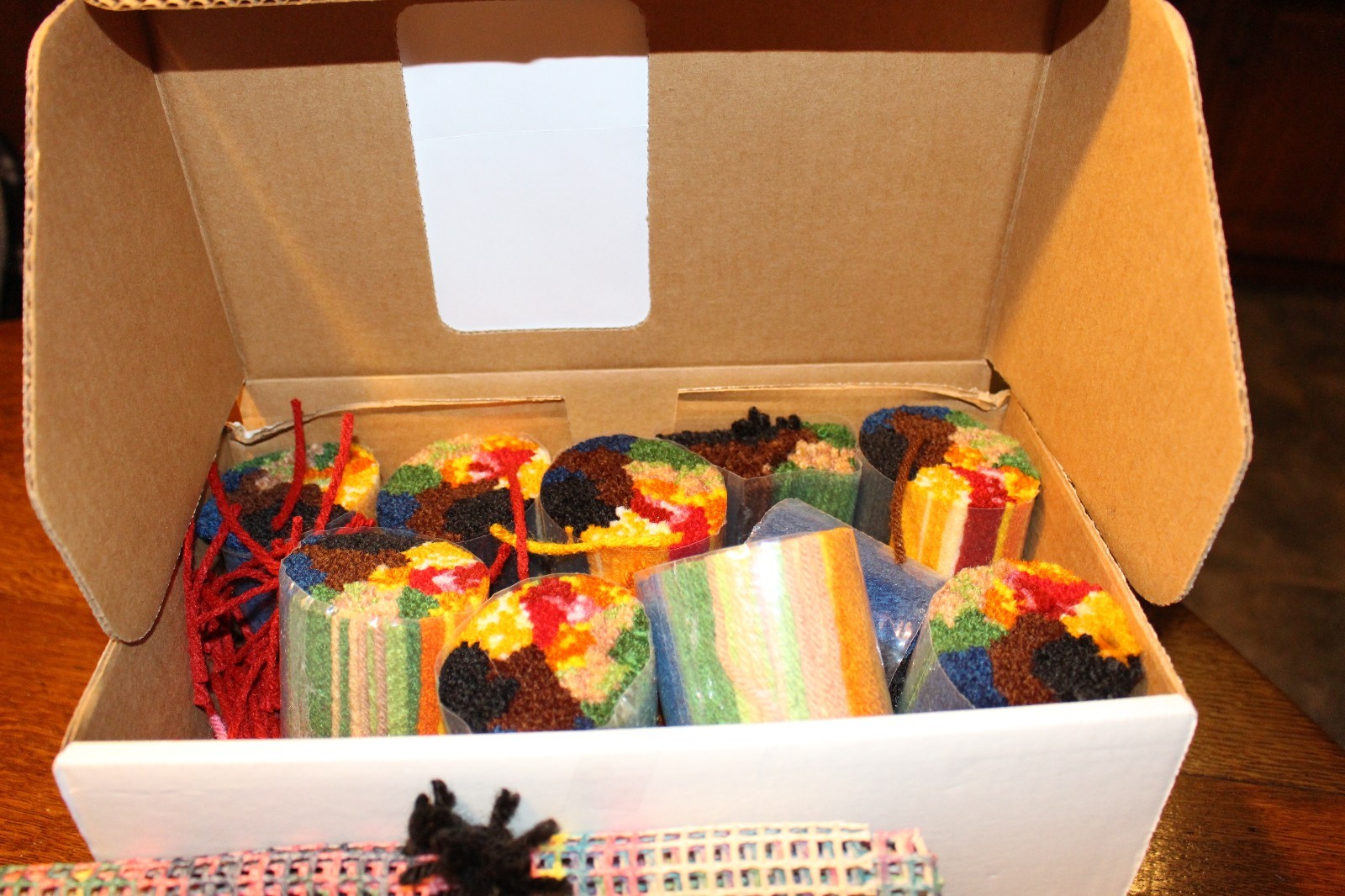 Caron Latch Hook Kit Classic Country Harvest with hook & instructions in box