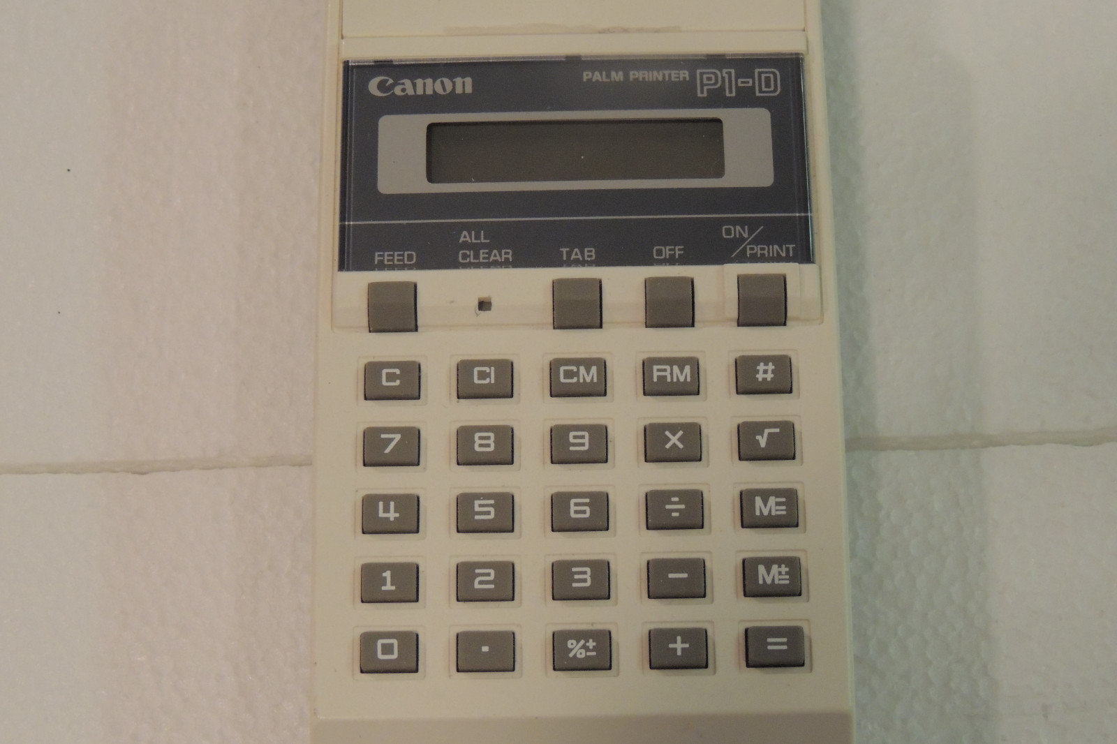 Canon P1-D Handheld Printing Calculator Palm Printer