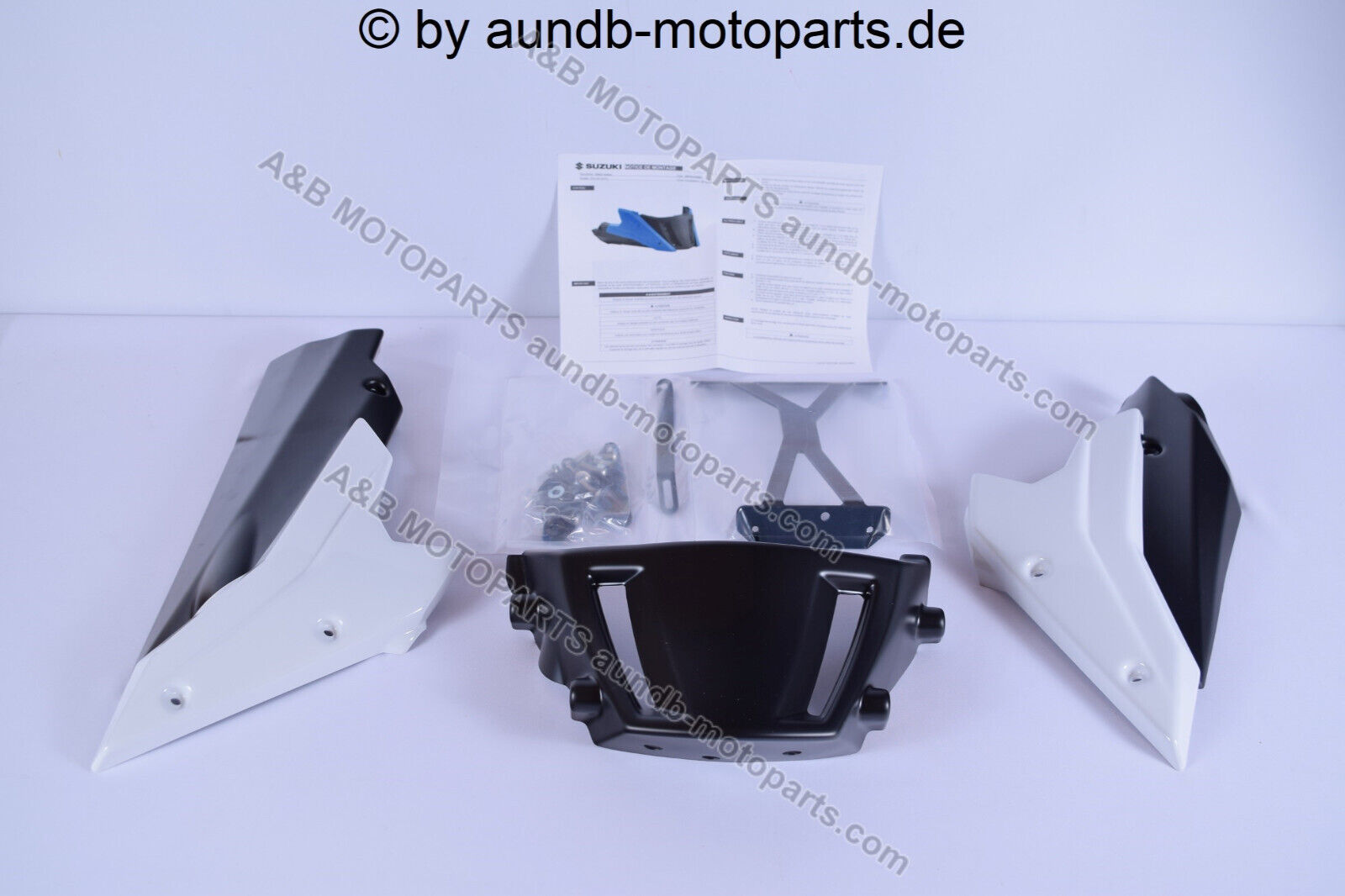 GSX-8S M3- / Bugspoiler weiß/schwarz / original Suzuki / 99980-25810-QU2 GSX-8S M3- / Bugspoiler weiß/schwarz / original Suzuki / 99980-25810-QU2
