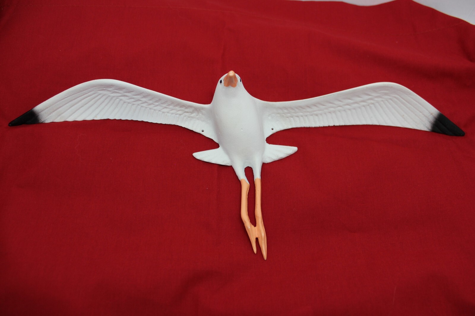 Vintage Mid Century Whitehall Forge Cast Aluminum Seagull Wall Plaque, NOS #5