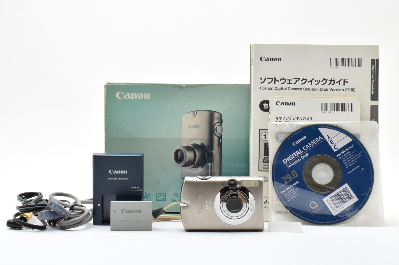 【ジャンク】Canon丨IXY DIGITAL 1000 Near MINT w/Box】Canon IXY DIGITAL 1000 Compact Digital