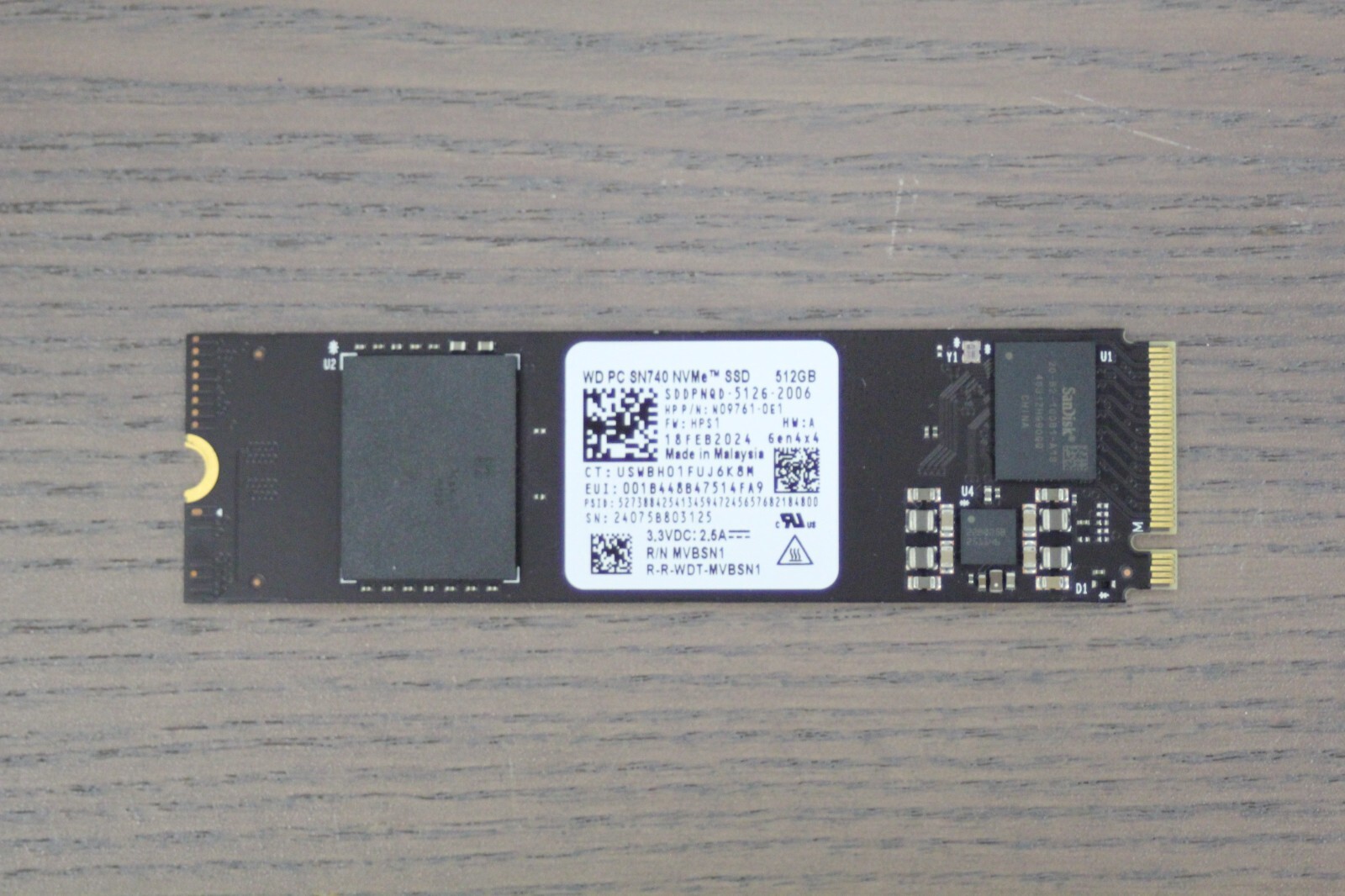 Western Digital PC SN740 512GB M.2 2280 NVMe Internal SSD Western Digital PC SN740 512GB M.2 2280 NVMe Internal SSD