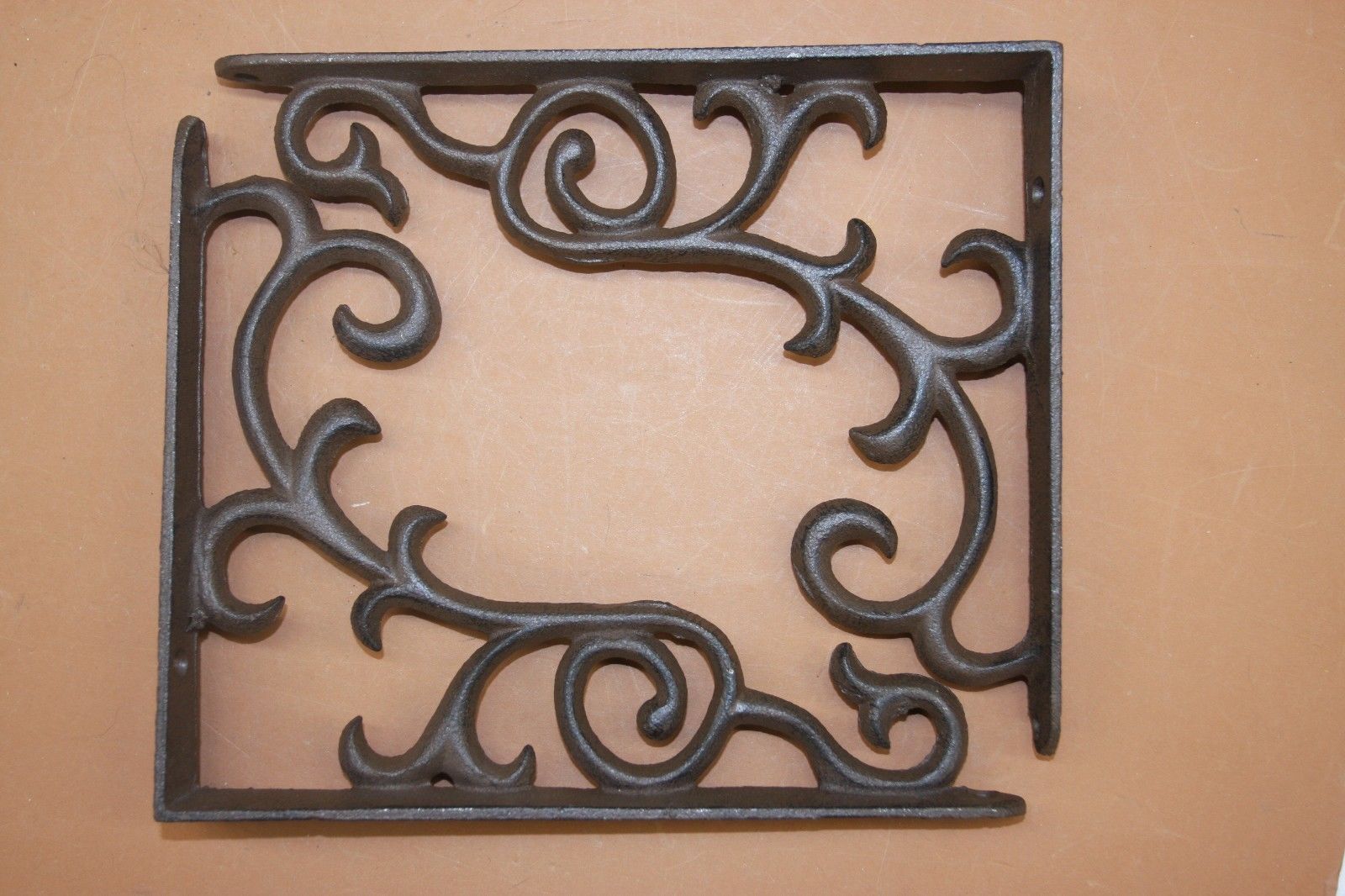 Rustic Farmhouse Kitchen Open Shelving Shelf Brackets Cast Iron,8 1/4 inch, B-69