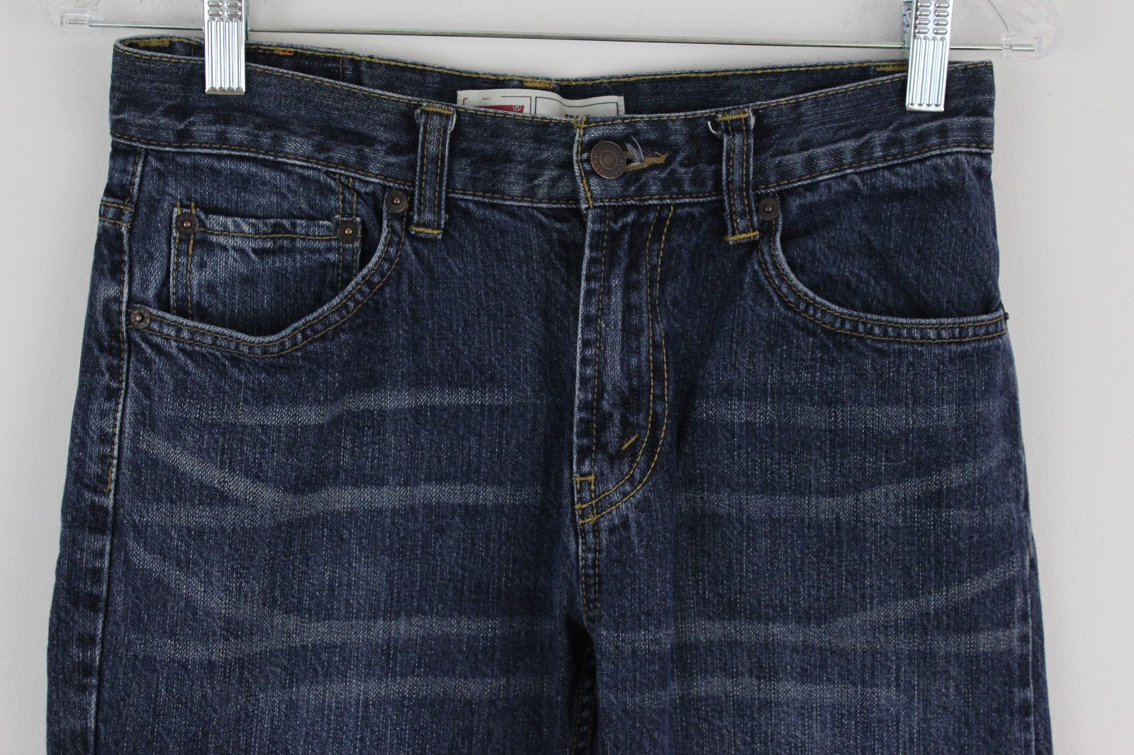 Boys LEVIS 505 STRAIGHT LEG DENIM JEANS W27 x L27 14 REG (H)