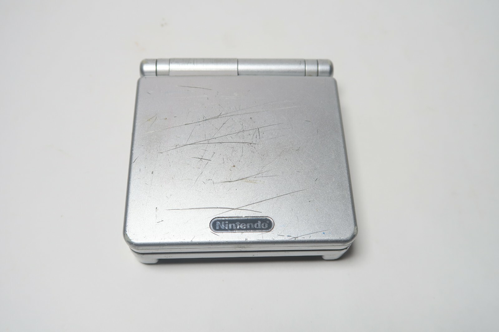 Nintendo Game Boy Advance SP Silver Handheld Console AGS-001
