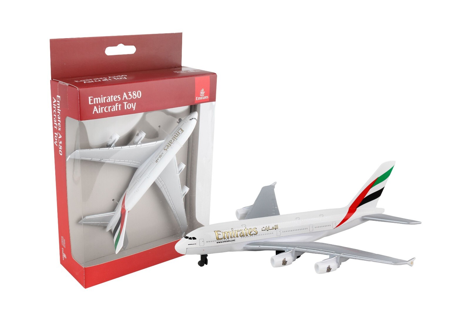 6 Inch Airbus A380 Emirates 1/479 Scale Diecast Airplane