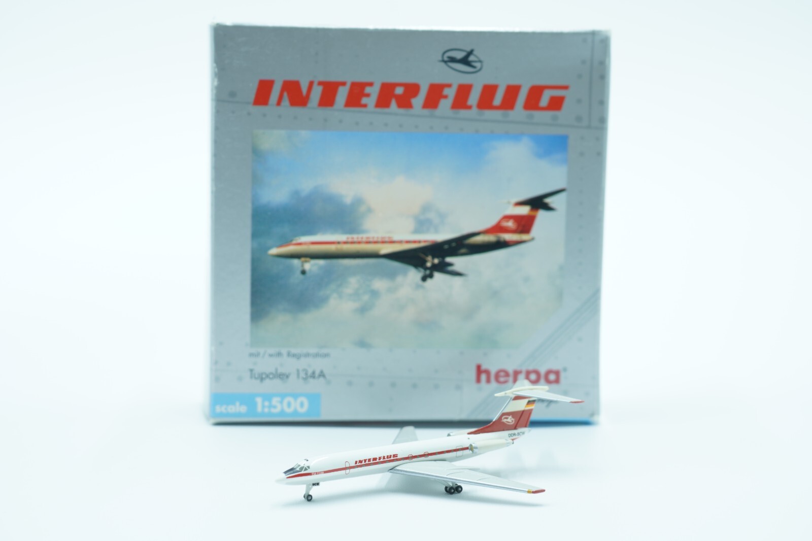 航空機・ヘリコプター Herpa Interflug Tupolev 134A 1/500 Herpa Interflug Tupolev 134A 1/500 Herpa Wings 1:500 Air