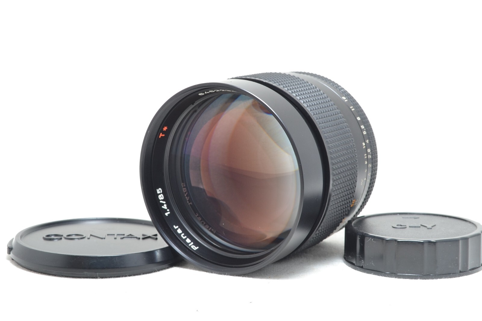 コンタックス Carl Zeiss PlanarT* 85 F1.4 #3368 Near Mint] Contax Carl Zeiss Planar T* 85mm f/1.4 AEG Lens
