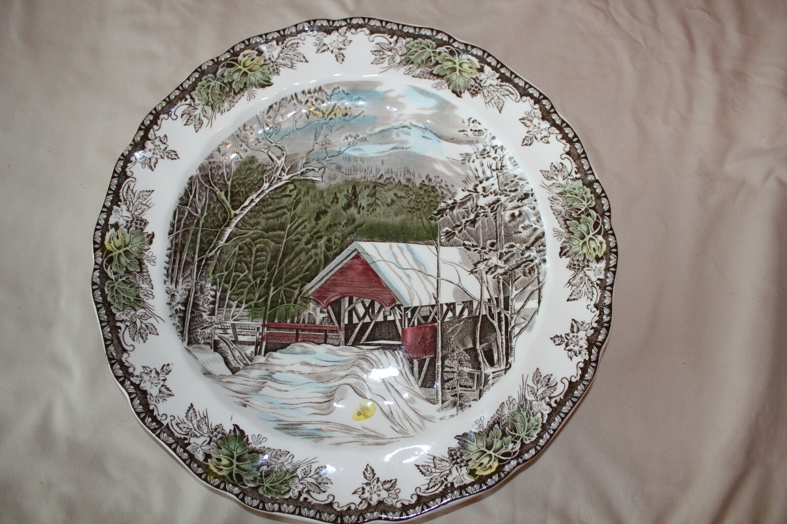 Johnson Bros. The Friendly Village Covered Bridge Round 12