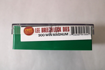 Lee 91954 300 Winchester Magnum Breech Lock 3 Die Set (Ships Insured)