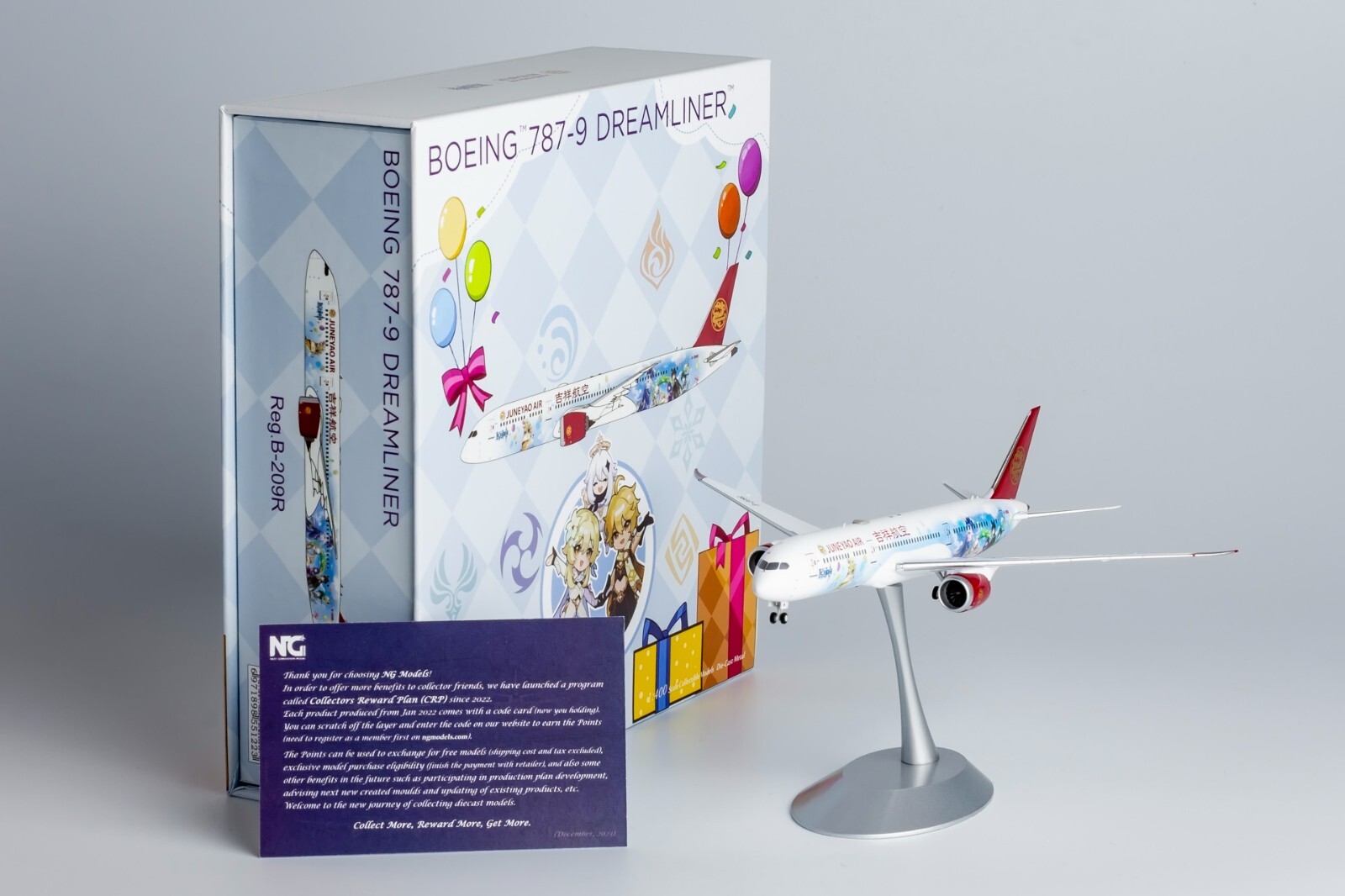NG Model 1:400 Juneyao Airlines Boeing B787-9 Diecast NG Model 1:400 Juneyao Airlines Boeing B787-9 Diecast
