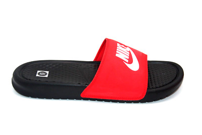NIKE BENASSI JDI MENS SLIDE SANDAL 343880-026 BLACK/WHITE-UNIVASITY RED