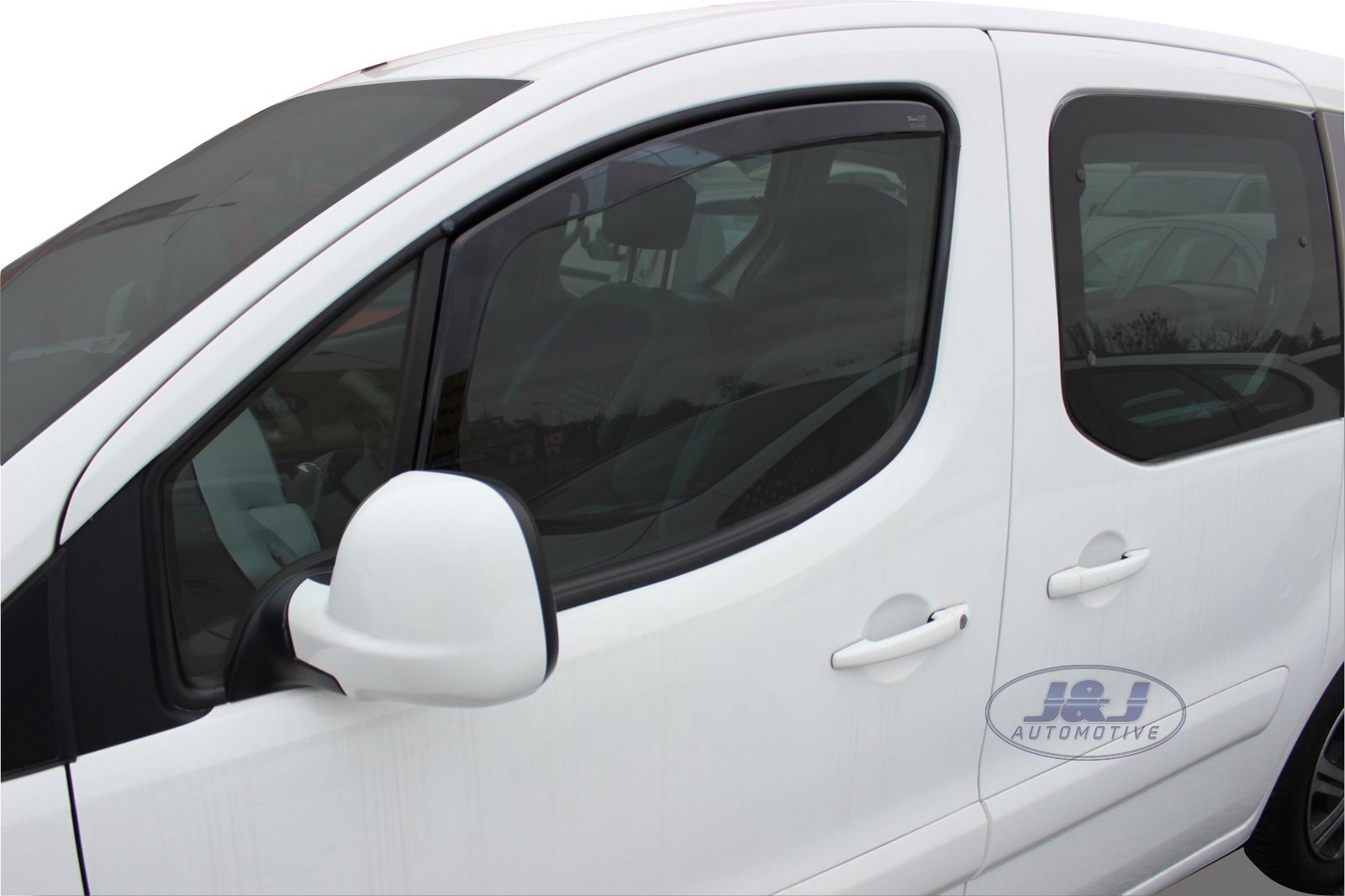 Peugeot Partner 20082018 Front wind deflectors 2pc set TINTED HEKO eBay