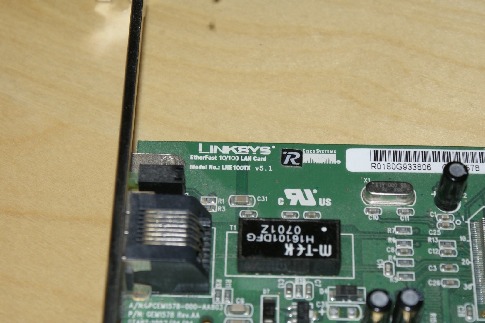 Linksys LNE100TX v5.1 Etherfast 10/100 PCI LAN Card