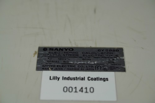 Vintage Sanyo CY 3020 Desktop Adding Machine Calculator VFD Display