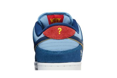 Pre-owned Nike Why So Sad? X Dunk Low Sb 'the Predatory Bird' Dx5549-400 In Coastal Blue/speed Yellow/university Red