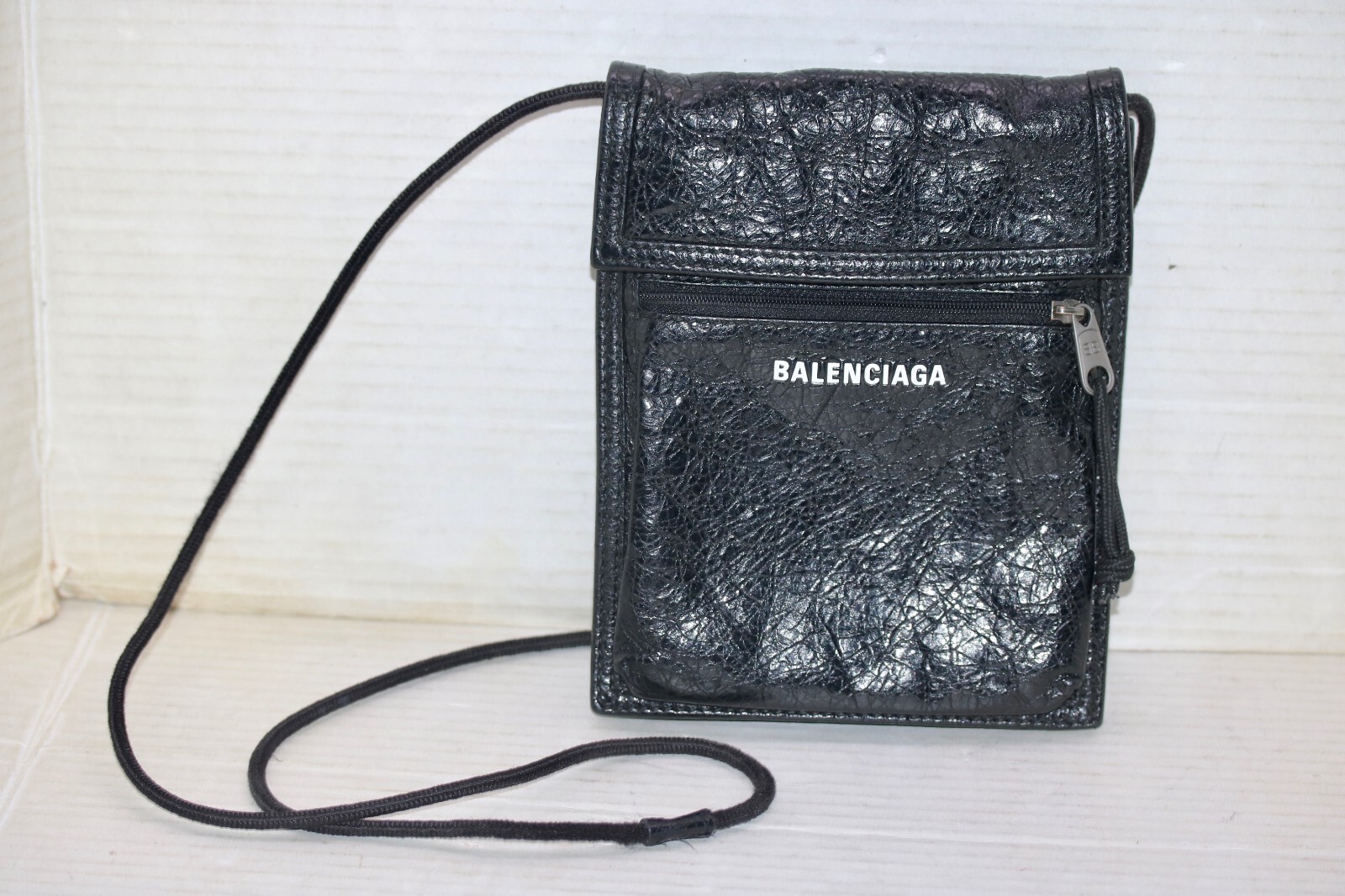Balenciaga Men's Explorer Small Pouch Crossbody Bag Black Balenciaga Men's Explorer Small Pouch Crossbody Bag Black