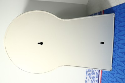 Vintage Big IKEA PS 1995 Keyhole Clock with storage, shelf Thomas Eriksson White