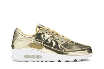 Pre-owned Nike Wmns Air Max 90 'metallic Pack - Gold' Cq6639-700