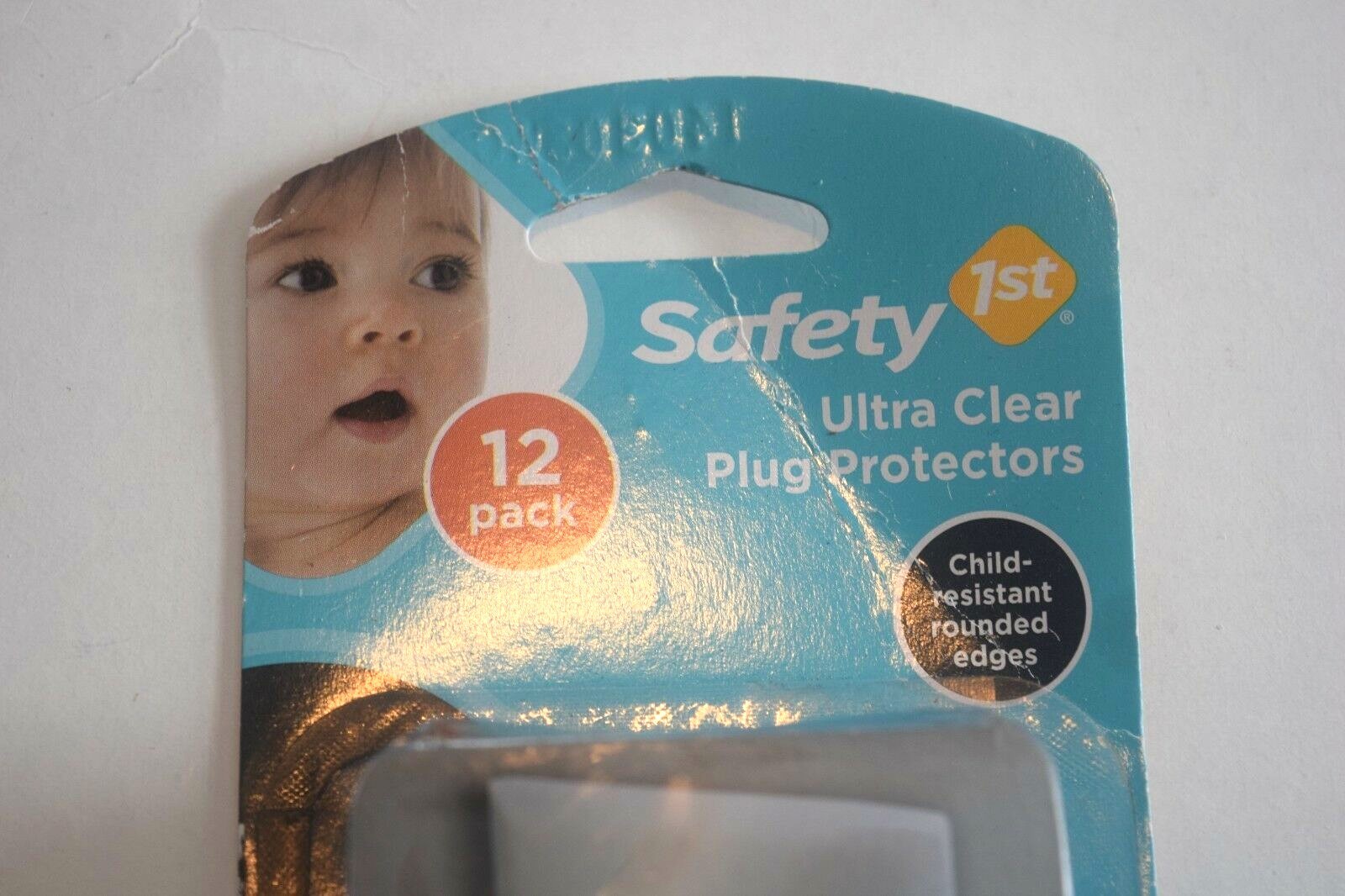 Safety 1st Pack of 12 Ultra Clear Plug Protectors Electrical Shock NEW Sealed