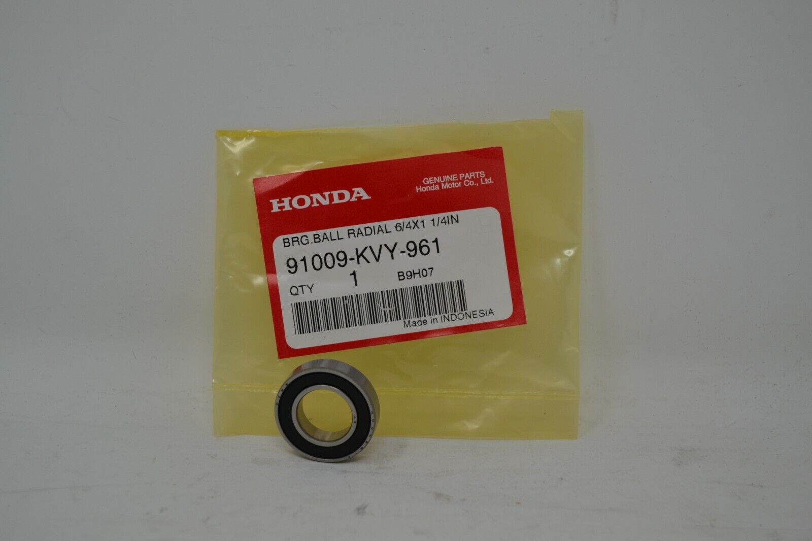 OEM Honda Radial Ball Bearing 91009-KVY-961 PCX125 150 2011 OEM Honda Radial Ball Bearing 91009-KVY-961 PCX125 150 2011