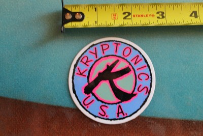 KRYPTONICS Skateboards USA Neon Pink Purple Z19c Vintage Skateboarding STICKER