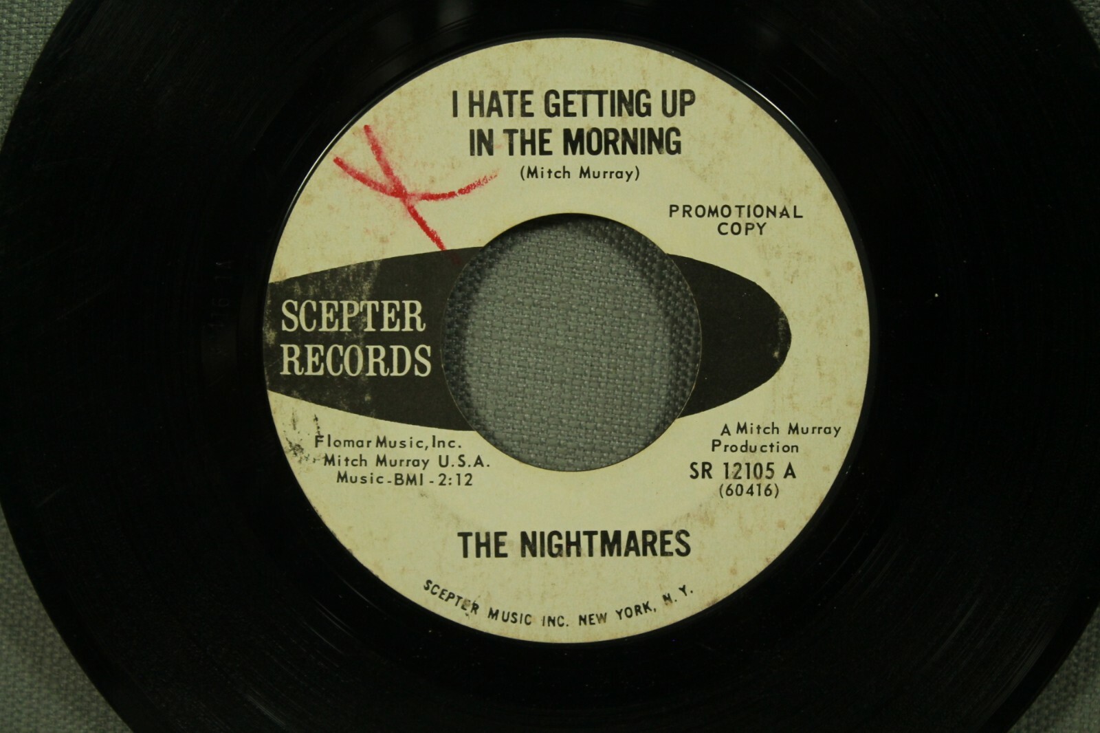 45 record The Nightmares Versa Vice I Hate Getting Up in the