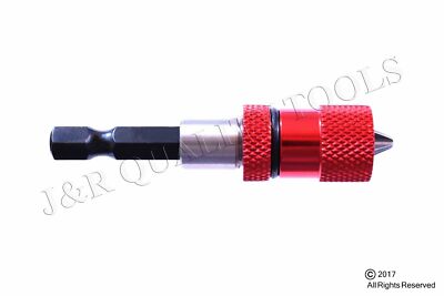 Adjustable Screw Depth Bit Holder W/ Magnetic Tip 1/4'' Inch Hex Driver Tool